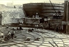 Gasometer construction c1892